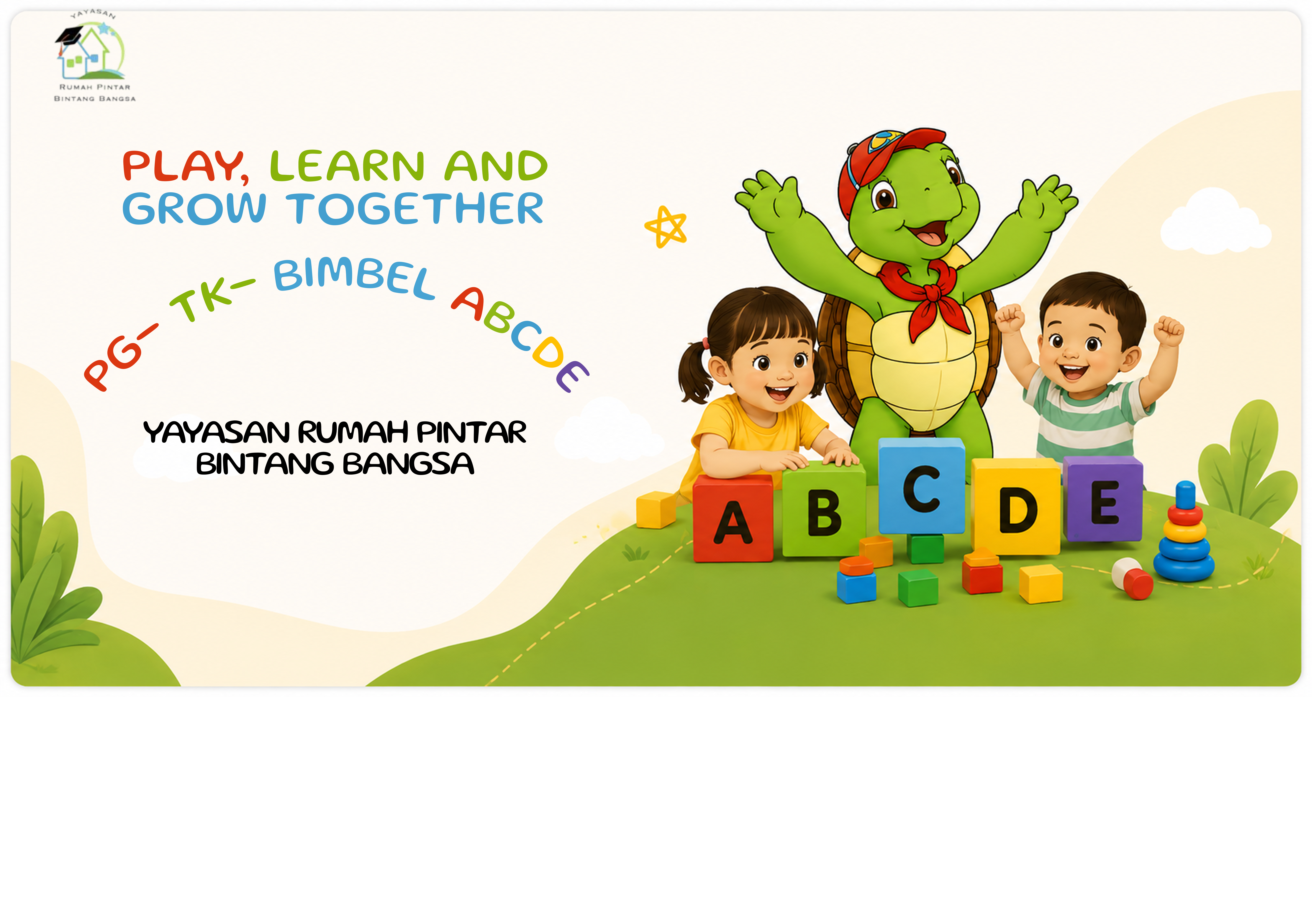 Anak-anak belajar di Sekolah ABCDE